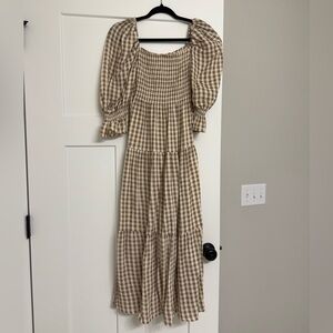 Gingham Checkered Maxi Dress